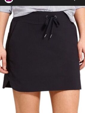 Athleta Midtown Skort Skirt Short Black Everyday Hiking UPF 50+  Athleisure 10T